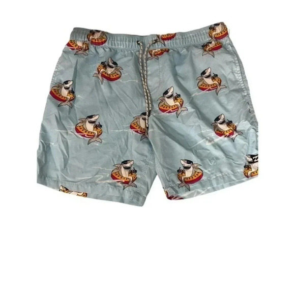 Billabong Good Times Men's Light Blue Shark Volley Shorts‎ Size XL - Picture 6 of 6